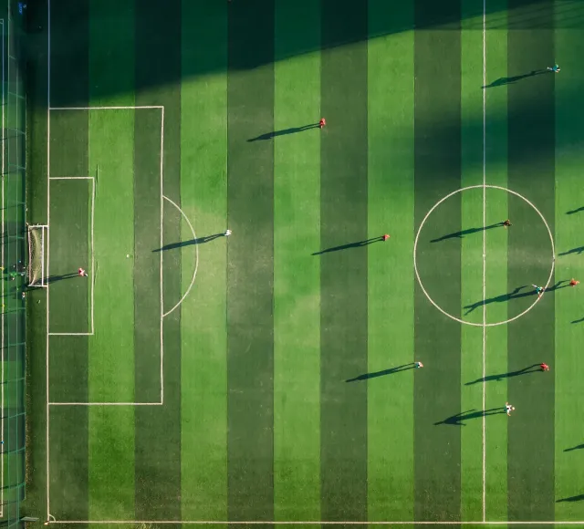 Aerial Soccer Field Hero Image