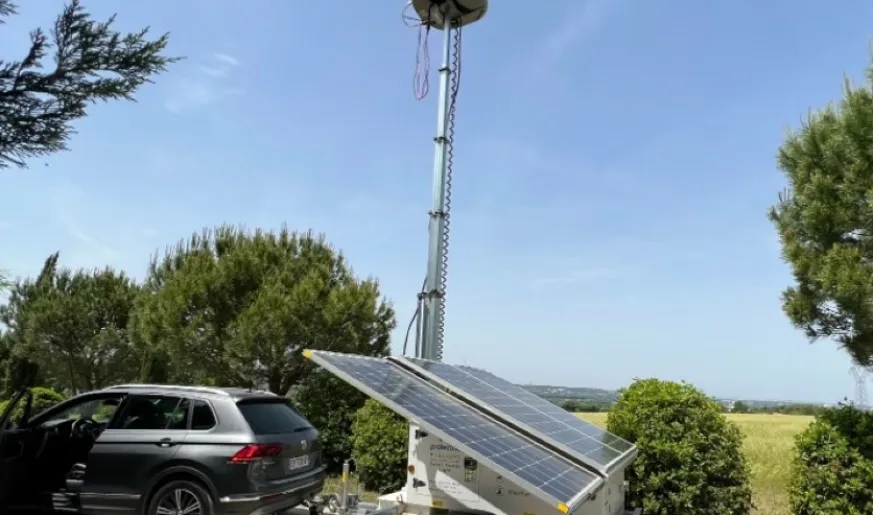Connectivity for telecommunications, backhaul on wheels