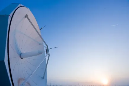 Teletransporte de Rambouillet primer plano al atardecer