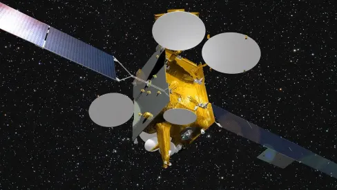Visualisation of the EUTELSAT 9B satellite