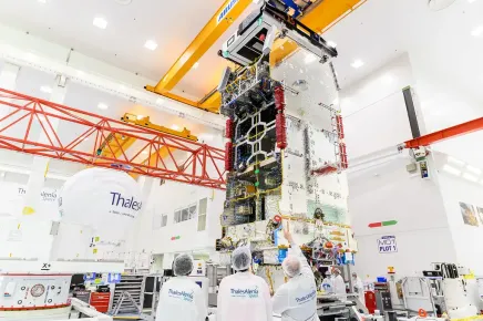 EUTELSAT 10B satellite after joining of payload