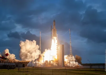 EUTELSAT KONNECT satellite, built by Thales Alenia Space, successfully launched aboard Ariane 5 rocket