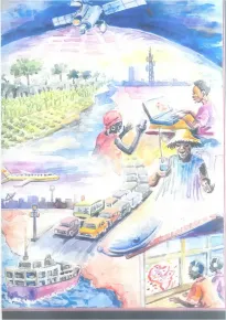 Illustration par Lloyd Ossei Baffour (Ghana), affiche gagnante des DStv Eutelsat Star Awards 2013