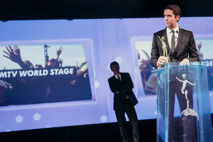 MTV Live HD winning in the Music Category at the Eutelsat TV Awards 2014