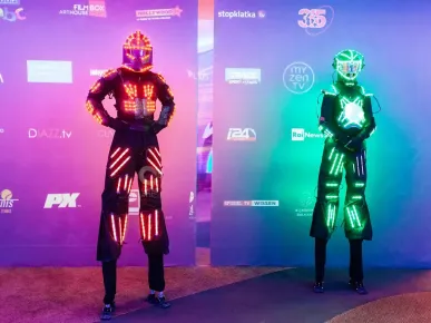 Robôs Leds pela Be Light nos prémios anuais Eutelsat TV