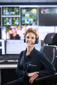 Team member at Eutelsat's Communications System Control Centre