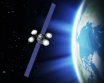 Visualisation of the EUTELSAT 115 West B satellite in space