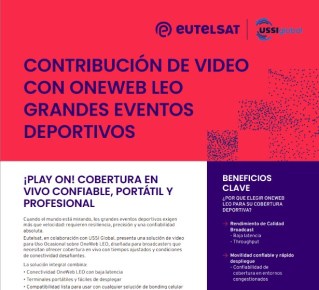 Folleto Contribución de Vídeo sobre OneWeb LEO