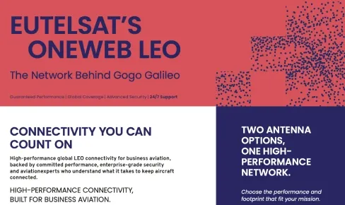 Sample image for OneWeb LEO The Network Behind Gogo Galileo Brochure