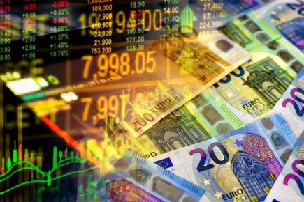 Getty Euro cash bills and stock market indicators.JPG