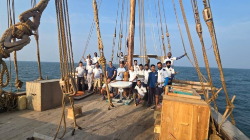 OneWeb LEO connectivity on the Indian Naval Sailing Vessel - Kaundinya (002).JPG